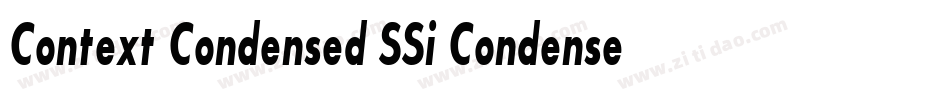 Context Condensed SSi Condensed Italic字体转换